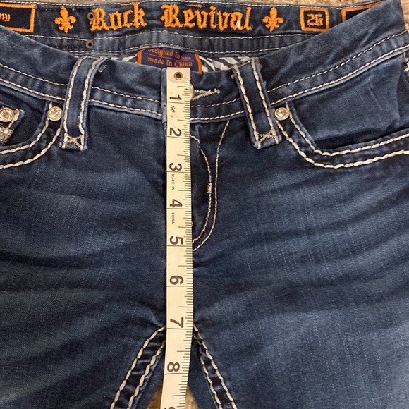 Rock RevivalJeans Sz 26 Blue Distressed Whisper New w/out Tags - Picture 6 of 14